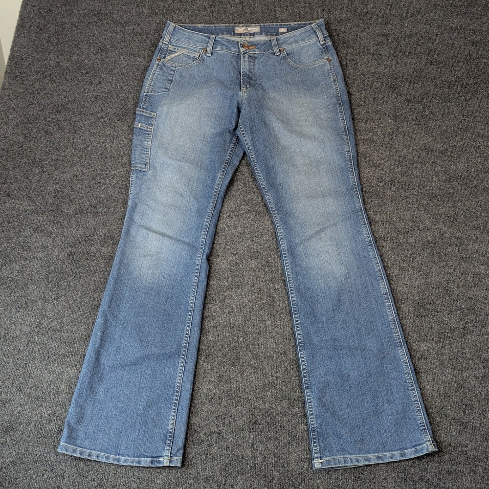 Ariat Rebar Mid Rise Boot Jeans Mens 32L Medium Wash Blue Denim Workwear
